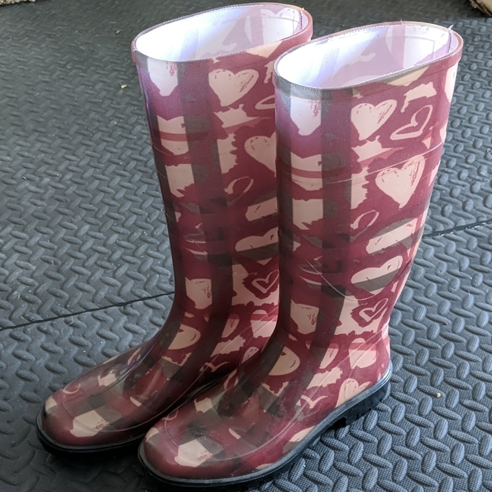 Burberry rain boots